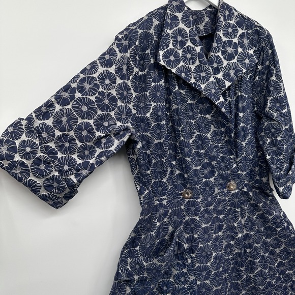 Vintage Handmade Duster Jacket Dress Size S M Swing Dark Romantic‎ Witchy Grunge - Picture 3 of 14